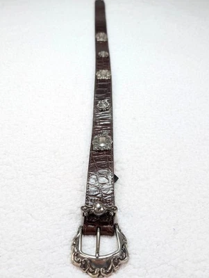 Cinturón de cuero marrón Brighton 1993 Southwest 33 pulgadas Foto 1 de 4