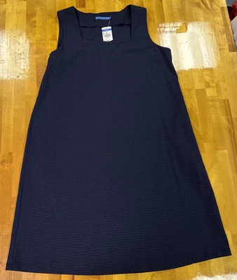 Vestido para mujer J. McLaughlin Lindley texturizado en azul marino talla XL sin mangas nuevo con etiquetas Foto 1 de 4