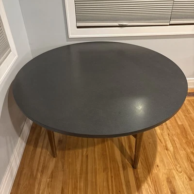 Lawrence Peabody Mid Century Modern Round Mid Height Table 48”x25” - Image 1 of 4