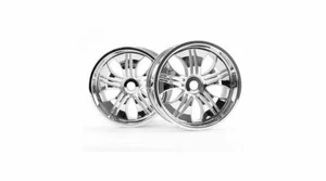 HPI Racing Chrome Tremor Wheel Set/115x70mm/Savage/Warhead/T-Maxx/Revo HPI3252 - Picture 1 of 1