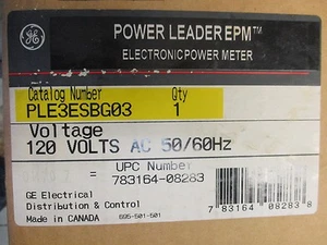 GE PLE3ESBG03, 120 VOLT, ELECTRONIC POWER METER- NEW-B - Picture 1 of 3