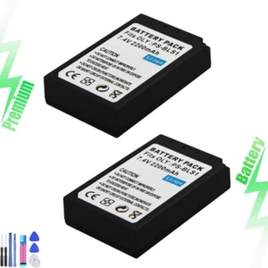 2X Battery for Olympus BLS-1 PS-BLS1 Evolt E-400 E-410 E-420 E-450 E-600 - Picture 1 of 7