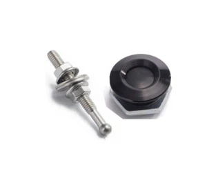 Rapide Verrou Mini Verrou Dzus Fixation 1 " (25.4mm) X 54mm Clou - Satin Noir - Picture 1 of 5
