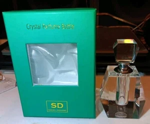 New Simon Designs Crystal "Ann" Perfume Bottle 3.5" Tall. Free Shipping - Picture 1 of 5