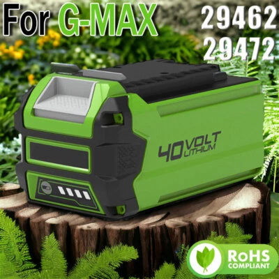 1-8PACK para batería de litio GreenWorks 40V G-MAX 29472 29462 29252 20202 6,0 Ah Foto 1 de 4