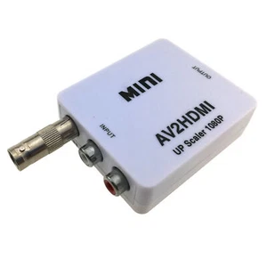 BNC AV to HDMI Converter Composite RCA CVBS Video Audio TV Box VCR 1080P Adapter - Picture 1 of 4