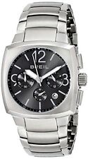Breil TW0766 Rod Chronograph Stainless Steel Charcoal Dial Watch ~ GREAT GIFT 
