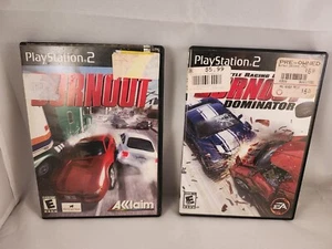 Burnout & Battle Racing Ignite Burnout Dominator Playstation 2 PS2 - 2 Game Lot - Picture 1 of 7