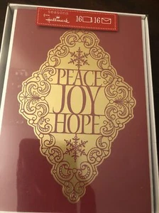 16 cards SEASONS from HALLMARK 16 Cards & Envelopes "Peace Joy Hope" - Picture 1 of 2