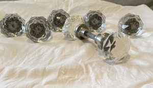 Rare Antique Vintage Glass Doorknobs- 5 - Picture 1 of 20