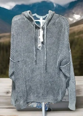 Natural Reflections Special wash Women's Gray Hooded Sweater XXL Oversized.  Foto 1 de 4