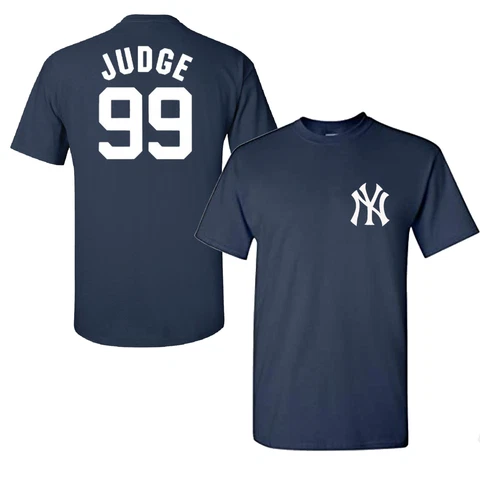 New York Yankees Aaron Judge  Name & Number T-Shirt Cover