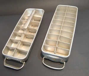 Lote 2 BANDEJAS DE ALUMINIO PARA CUBITOS DE HIELO-FRIGIDAIRE QUICKUBE Y BANDEJA DE 20ct - Imagen 1 de 5