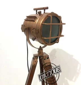 Lámpara de enfoque LED giratoria de decoración vintage con soporte lámpara de piso E27 - Imagen 1 de 6