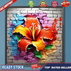 Paint By Numbers Kit DIY Rose Flower Hand Oil Art Picture Craft Home Wall Decor