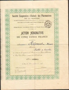 COOPERATIVE d'ACHATS DES PHARMACIENS DE LA SARTHE (72) (A) - Foto 1 di 1