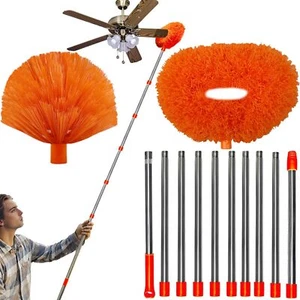 20+ Feet High Reach Dusting Kit, Cobweb Duster & Ceiling Fan Duster with 3-14 Ft - Picture 1 of 5
