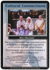 Babylon 5 CCG Premier Promo Card Cultural Connections Used Played