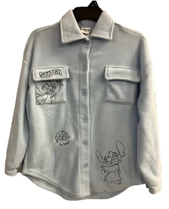 Nuevo polar suave abotonado manga larga Disney Stitch para mujer talla XS - Imagen 1 de 14