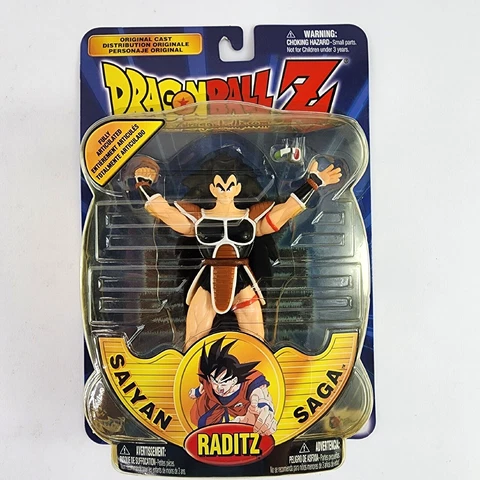 DragonBall Z Saiyan Saga RADITZ Articulated Figure Original Cast Irwin MOC NEW Cover