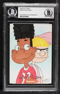 Nickelodeon Hey Arnold Gerald Helga Pataki Original Kunst Skizzenkarte 1/1 BAS - Bild 1 von 2