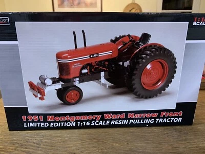 1/16 1951 Montgomery Ward Narrow Front Resin Pulling Tractor Limited Edition NIB - Image 1 of 4