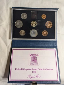 1984 Royal Mint UK Proof Coin Set + COA - Picture 1 of 2