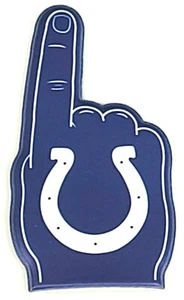 NFL Fútbol Indianapolis Colts We're #1 Marioneta de Dedo Forrado de Espuma Vinilo 2 Caras - Imagen 1 de 7