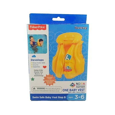 Fisher Price Swim Safe Inflatable Baby Vest - Step B - Ages 3-6