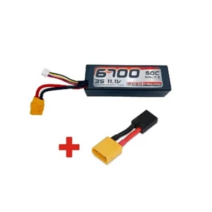 mobo-racing TRX-LiPo 3S 11,1V 6700mAh 50C XT90 Power Racing inkl Traxxas-Adapter - Bild 1 von 1