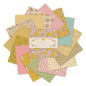 Tilda Herstellung Erinnerungen Feder Charm Packung 100% Baumwoll 32 Blumen Stoff - Bild 1 von 2
