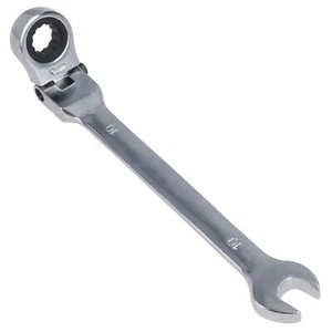Llave inglesa de trinquete de cabeza flexible de 10 mm cabeza bloqueable 72 dientes bi-hexagonal - Imagen 1 de 1
