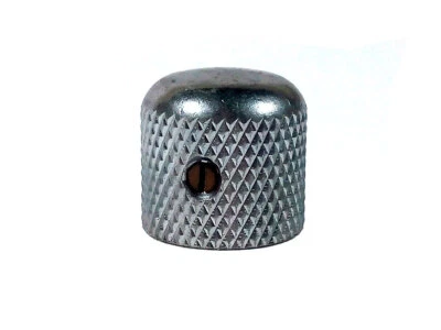 Gotoh Dome Top Telecaster Knob - For Solid Shaft Pots - Aged Chrome
