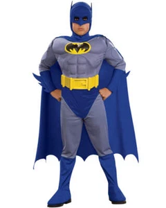 Batman Brave and Bold Deluxe Muscle Chest Boys Costume - Picture 1 of 4