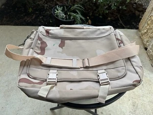 Franklin Covey Desert Camo Tan Nylon Organizer Tote Messenger Attaché Bag - Picture 1 of 8