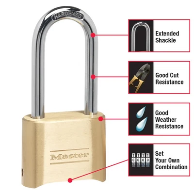 Candado combinado Master Lock 175LH - Latón. Caja de 6 Foto 1 de 4