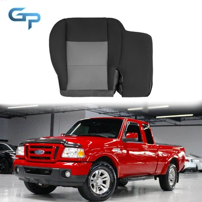Front Driver Side Seat Cover For 2003-2010 2011 Ford Ranger Black+Gray Cloth - Image 1 of 4