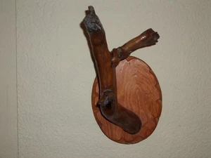 Vintage Coat Hat Rack Handmade Rustic Wood Cabin Wall Entry Primitive Decor - Picture 1 of 8