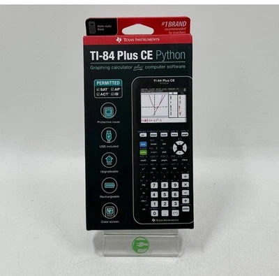 New Texas Instruments TI-84+ CE Python Black Graphing Calculator - Image 1 of 4