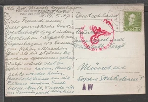 ✔️ GERMANY 3. Reich WWII RARE POSTCARD OCCUPIED DANMARK - Foto 1 di 2