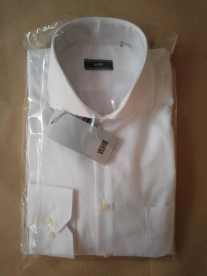 CAMICIA UOMO "VERRI"-BIANCA COLLO FRANCESE MANICA LUNGA TG 42-NUOVA-INTROVABILE - Immagine 1 di 4