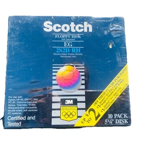 "Disquete escocés de colección sellado de 3 m 5,25"" EG 2S2D RH 10 paquetes promoción de los Juegos Olímpicos de 1988" - Imagen 1 de 2