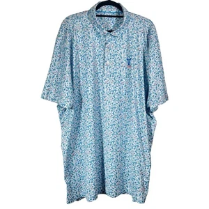 Johnnie O Poloshirt All Over Cocktail Martini Print Golf Herren XXL (Markenware) - Bild 1 von 12