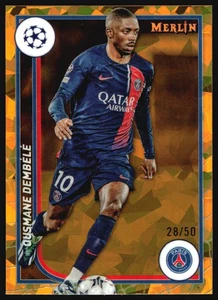 2024 Topps Merlin Sapphire OUSMANE DEMBELE GOLD Refractor /50 #94 - Bild 1 von 2