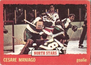 1973-74 O-Pee-Chee Vintage OPC Hockey Set Break Cesare Maniago Minnesota North - Picture 1 of 2