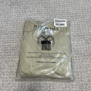 T-SHIRT Crew Neck Tan MILITARY 3-pack COMBED COTTON MEDIUM Sand - Picture 1 of 3