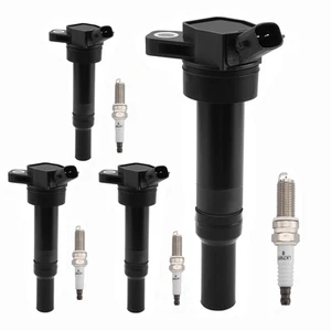 UF651 Ignition Coil Packs & Iridium Spark Plugs Set Compatible with Hyundai T... - Picture 1 of 7