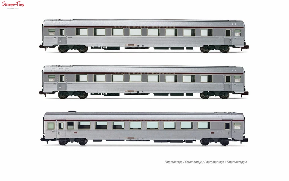 Arnold SNCF TEE Jules Verne Coach Set (3) IV 1:160 Scale, N Scale - Image 1 of 1