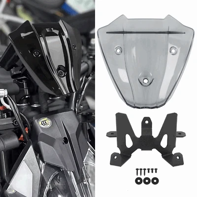 Windshield Windscreen Wind Deflector Visor W/ Bracket For Honda CB650R 2024-2025 Foto 1 de 4