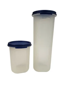 Tupperware 1643-18 And 1606-7 Modular Mates Containers With Lids Made In USA - Picture 1 of 7